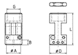 Schneideisenkappen für Gewindebohrerhalter des Typs EG25
